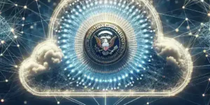 "Image depicting the concept of Sovereign AI models and open-source cloud technology, illustrating the federal government's initiative to promote independent AI development and deployment."