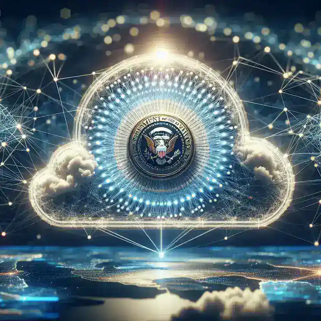 "Image depicting the concept of Sovereign AI models and open-source cloud technology, illustrating the federal government's initiative to promote independent AI development and deployment."