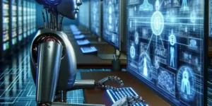 "Illustration of Twitch's new AI-driven moderation tools interface aimed at reducing hate speech in live streams, showcasing a user-friendly dashboard with real-time analytics and moderation features."